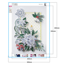 Load image into Gallery viewer, Diamond Painting - Partial Special Shaped - Christmas Quilling paper painting (30*40cm)
