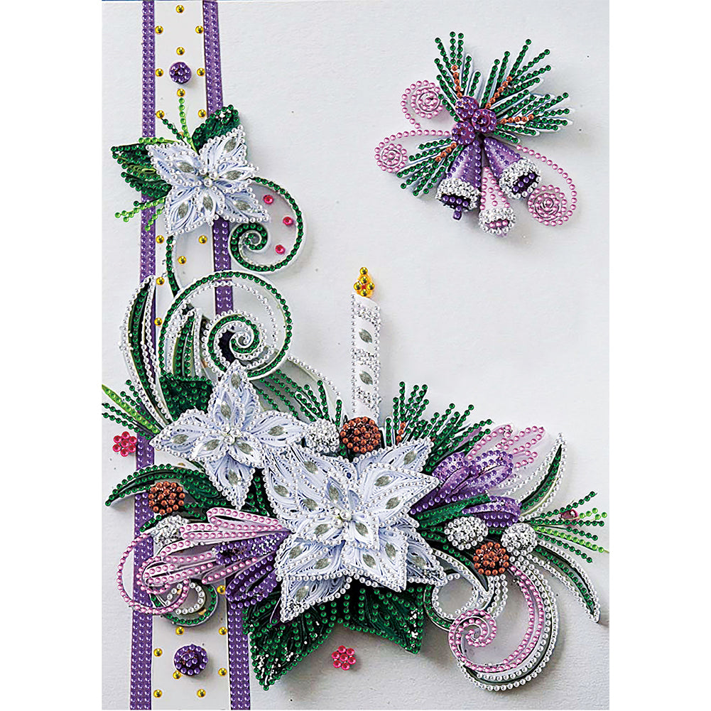Diamond Painting - Partial Special Shaped - Christmas Quilling paper painting (30*40cm)