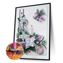 Load image into Gallery viewer, Diamond Painting - Partial Special Shaped - Christmas Quilling paper painting (30*40cm)
