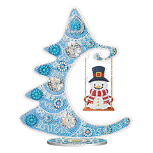 Load image into Gallery viewer, Special Shaped Diamond Painting Christmas Desktop Ornament Craft Snowman

