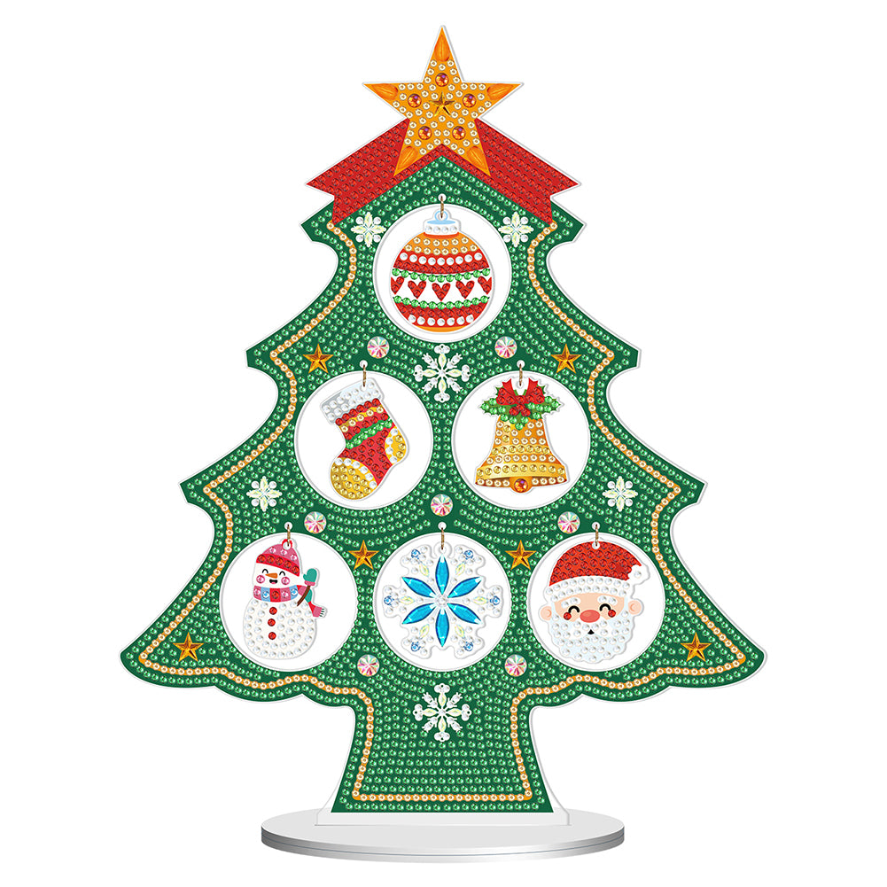 Special Shaped Diamond Painting Christmas Desktop Ornament Xmas Tree