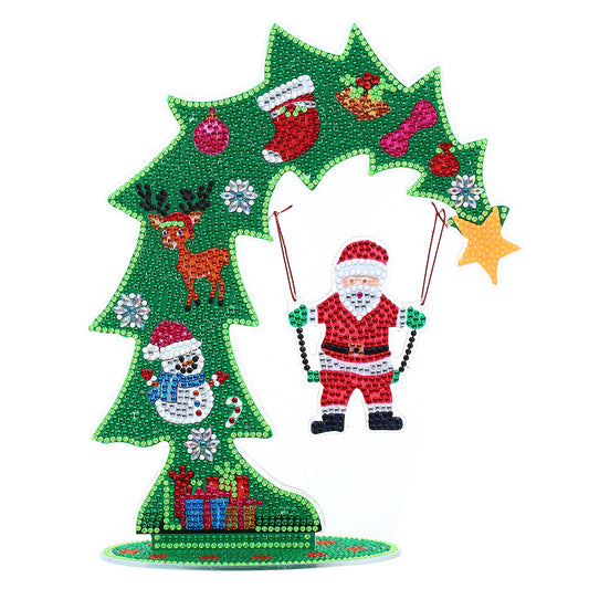 Luminous Crystal Santa Claus DIY Diamond Painting Ornaments Kit