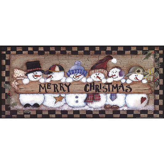 Diamond Painting - Full Round - snowman (50*25CM)