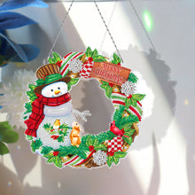 Load image into Gallery viewer, 5D DIY Special Shaped Diamond Painting Xmas Wreath w/ Lamp String
