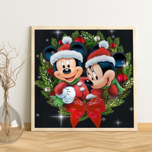 Load image into Gallery viewer, Diamond Painting - Full Round - Christmas Mickey Mouse Wreath (30*30CM)
