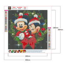 Load image into Gallery viewer, Diamond Painting - Full Round - Christmas Mickey Mouse Wreath (30*30CM)
