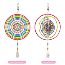 Load image into Gallery viewer, DIY Diamond Painting Double-sided Hanging Rotatable Wind Chime
