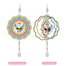 Load image into Gallery viewer, DIY Diamond Painting Double-sided Hanging Rotatable Crystal Wind Chime

