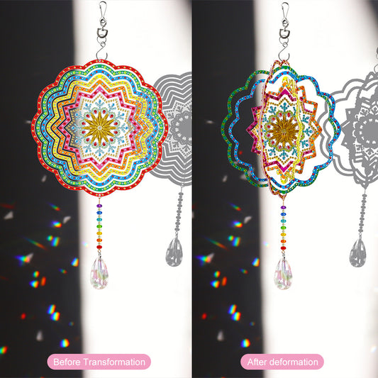 DIY Diamond Painting Double-sided Hanging Rotatable Wind Chime