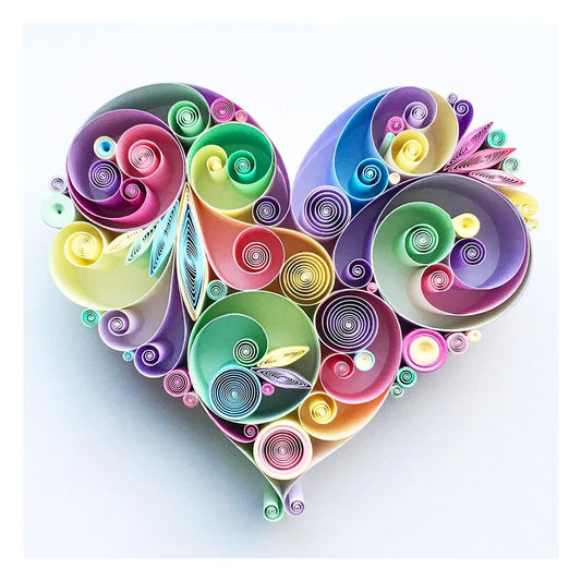 Diamond Painting - Full Round - Paper Quilling painting love (30*30CM)