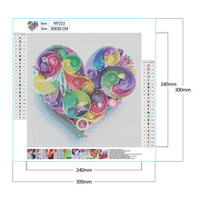 Load image into Gallery viewer, Diamond Painting - Full Round - Paper Quilling painting love (30*30CM)
