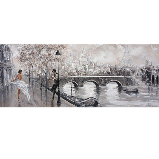 Diamond Painting - Full Round - Oil painting landscape (70*30CM)