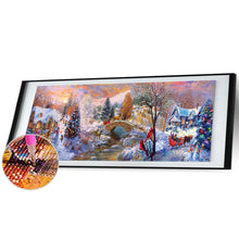 Load image into Gallery viewer, Diamond Painting - Full Round - Christmas lively town (90*30CM)
