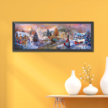 Load image into Gallery viewer, Diamond Painting - Full Round - Christmas lively town (90*30CM)
