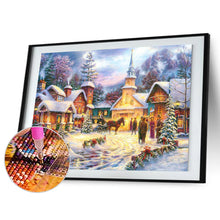 Load image into Gallery viewer, Diamond Painting - Full Round - Christmas lively town (70*50CM)
