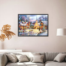 Load image into Gallery viewer, Diamond Painting - Full Round - Christmas lively town (70*50CM)
