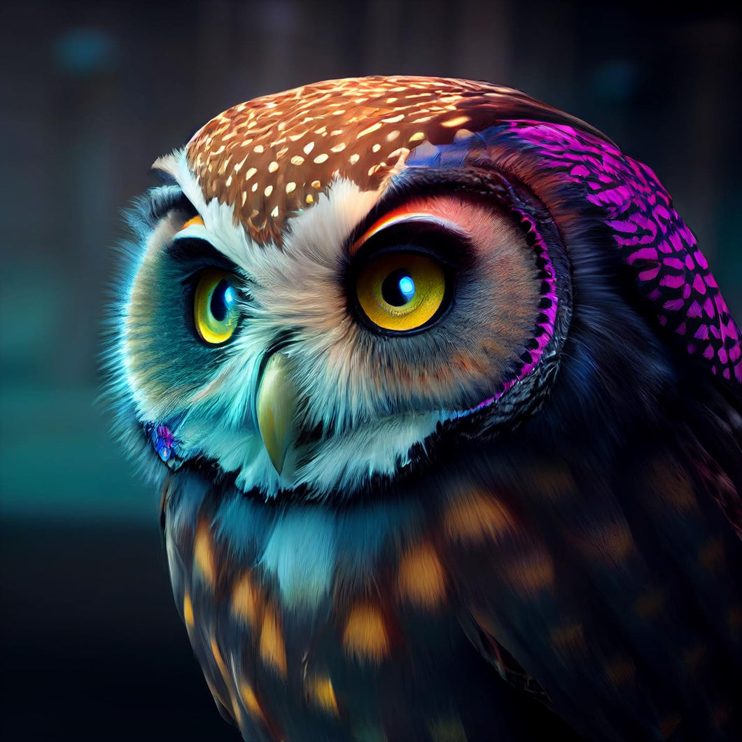 AB Diamond Painting - Full Round - Animal Owl (40*40cm)