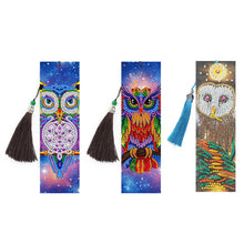 Load image into Gallery viewer, Diamond Painting Bookmarks - 3 Sets DIY Special Shape for Arts Craft - Owl

