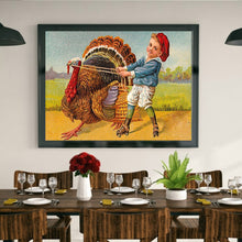 Load image into Gallery viewer, Diamond Painting - Full Round - Turkey and kids (40*30CM)
