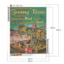 Load image into Gallery viewer, Diamond Painting - Full Round - Sewing machine (40*50CM)
