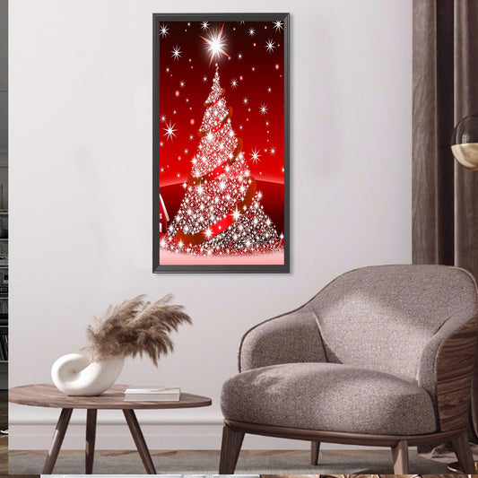 Diamond Painting - Full Round - Christmas tree (40*80CM)