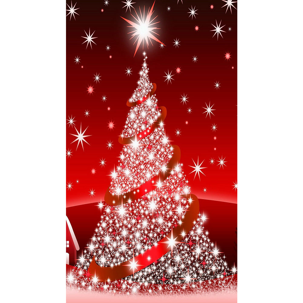 Diamond Painting - Full Round - Christmas tree (40*80CM)