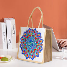Load image into Gallery viewer, 5D Diamond Painting Linen Bag DIY Mandala Shopping Handbag Tote
