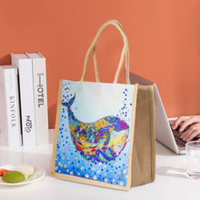 Load image into Gallery viewer, 5D Diamond Painting Linen Bag DIY Dolphin Shopping Handbag Totes
