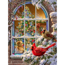 Load image into Gallery viewer, Diamond Painting - Full Round - Christmas snow bird (30*40CM)
