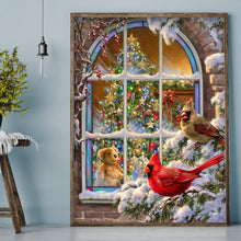 Load image into Gallery viewer, Diamond Painting - Full Round - Christmas snow bird (30*40CM)

