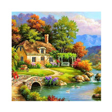 Load image into Gallery viewer, Diamond Painting - Full Round - Landscape house (40*40CM)

