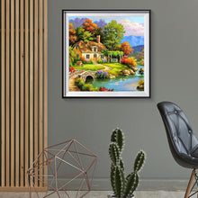 Load image into Gallery viewer, Diamond Painting - Full Round - Landscape house (40*40CM)
