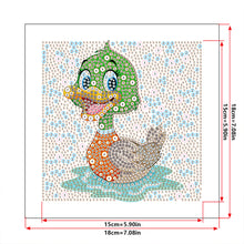 Load image into Gallery viewer, Diamond Painting - Full Crystal - Cartoon duck (18*18CM)
