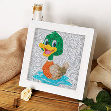 Load image into Gallery viewer, Diamond Painting - Full Crystal - Cartoon duck (18*18CM)

