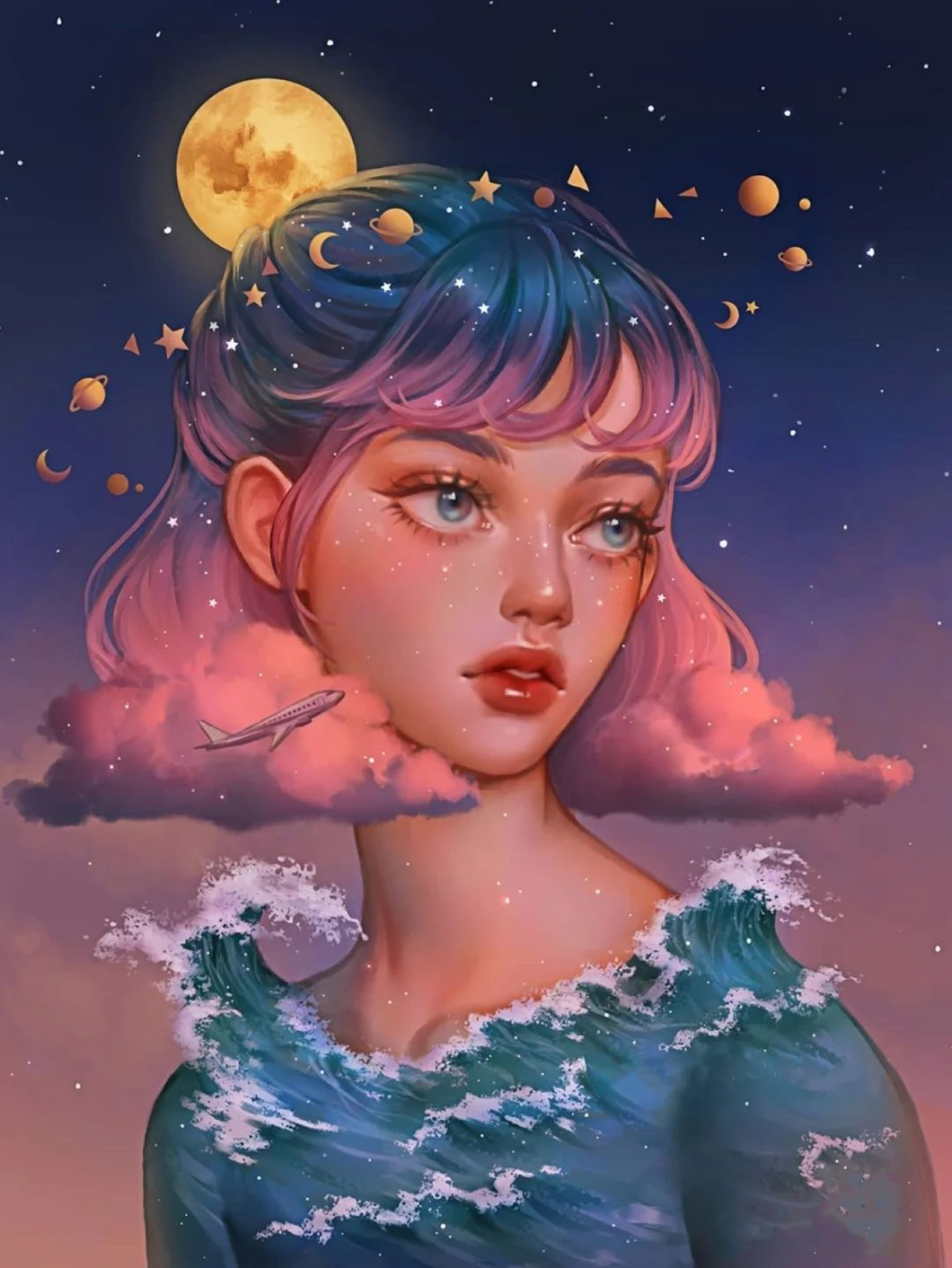 AB Diamond Painting - Full Round - Voyager (40*50CM)