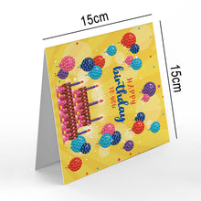Load image into Gallery viewer, 12pcs DIY Diamond Painting Greeting Cards Mosaic Birthday Postcard
