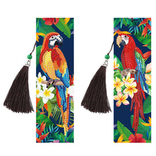 Load image into Gallery viewer, 2x Parrot Diamond Painting Bookmark DIY Special Shaped Drill Tassel
