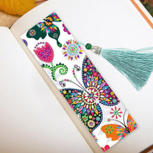 Load image into Gallery viewer, 2x Butterfly Diamond Painting Bookmark DIY Special Shaped Tassel
