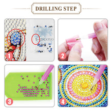 Load image into Gallery viewer, 2x Flower Diamond Painting Bookmark DIY Special Shaped Drill Tassel
