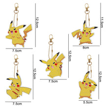 Load image into Gallery viewer, 5x DIY Full Special-shaped Diamond Painting Keychain Cartoon Animal
