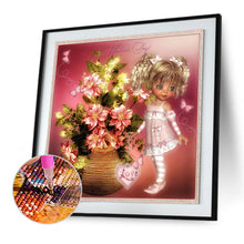 Load image into Gallery viewer, Diamond Painting - Full Round - Cartoon little girl (35*35CM)
