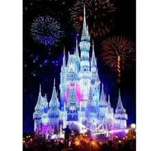 Load image into Gallery viewer, Diamond Painting - Full Round - Castle and fireworks (40*50CM)
