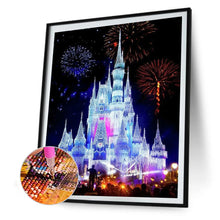 Load image into Gallery viewer, Diamond Painting - Full Round - Castle and fireworks (40*50CM)
