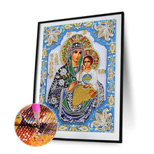 Load image into Gallery viewer, Diamond Painting - Partial Special Shaped - Virgin mary (40*50CM)
