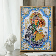 Load image into Gallery viewer, Diamond Painting - Partial Special Shaped - Virgin mary (40*50CM)
