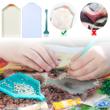 Load image into Gallery viewer, DIY Diamond Painting Point Drill Tray Storage with Cover Embroidery Tools
