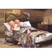 Load image into Gallery viewer, Diamond Painting - Full Round - Old couple (50*40CM)

