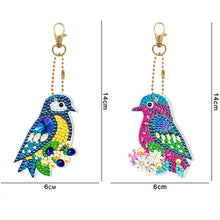 Load image into Gallery viewer, 2x DIY Full Special Shape Diamond Painting Keychain Bag Decor Kit
