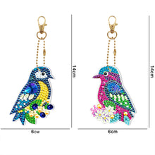 Load image into Gallery viewer, 2pcs DIY Full Special Shape Diamond Painting Keychain Bag Pendant Decor Kit
