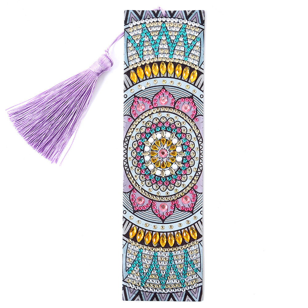 DIY Mandala Diamond Painting Bookmark Special Shaped Tassel Craft